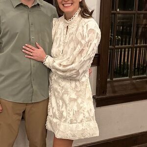 White Anthropologie Dress